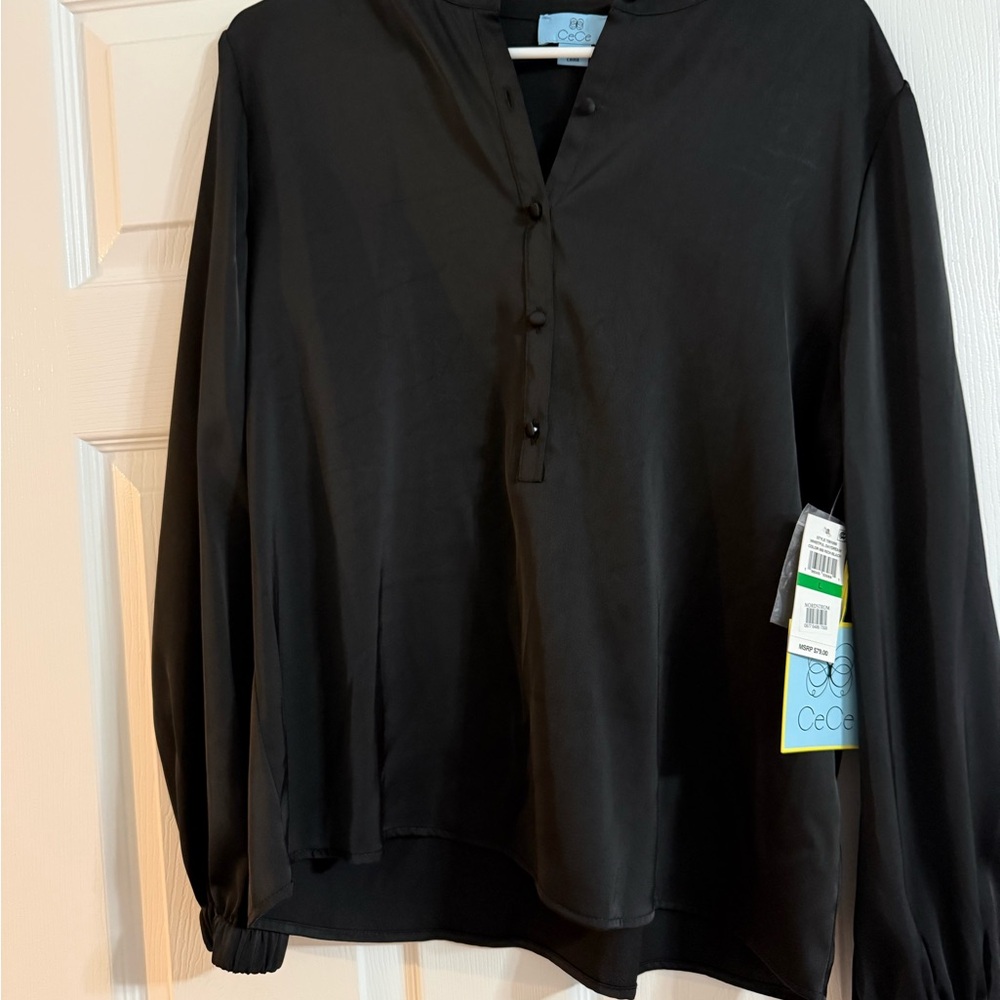 Cece black blouse